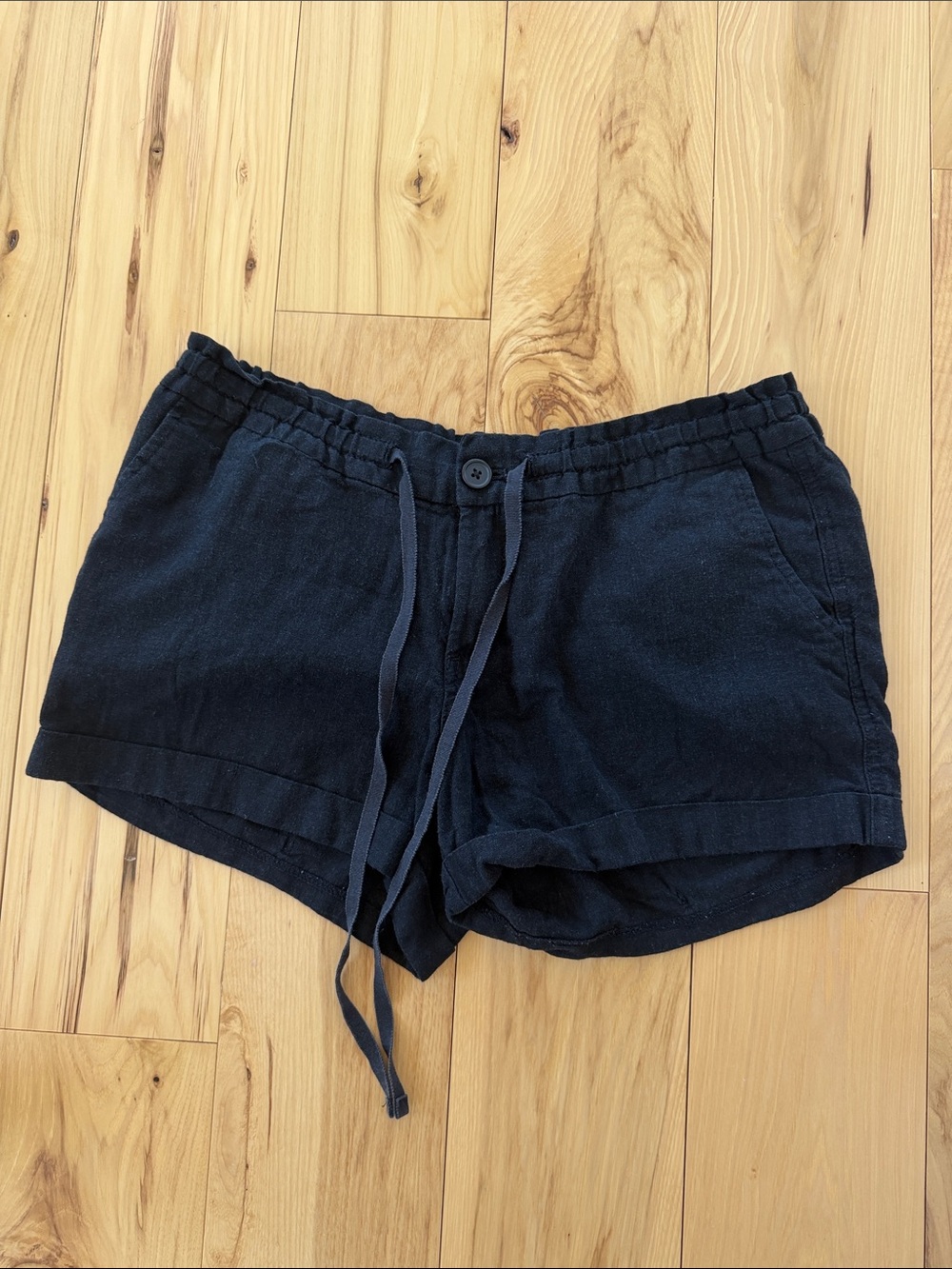 Old Navy Black Linen Shorts